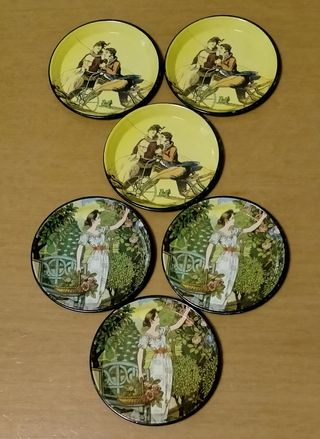 Sottobicchieri vintage: 6 pezzi