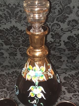 Set da liquore Murano dipinto a mano