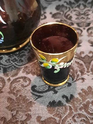 Set da liquore Murano dipinto a mano