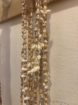 lote de collares conchas - artesanales