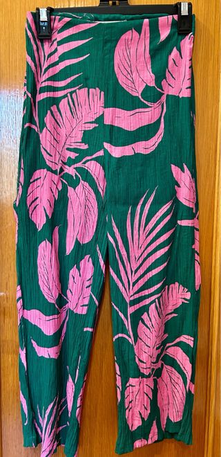 Pantalones anchos estampados