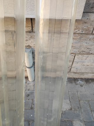 Plafoniera plastica trasparente - 2pz