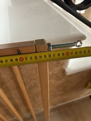 Barrera seguridad madera niños