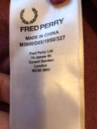 Polo Fred Perry S - Cereza