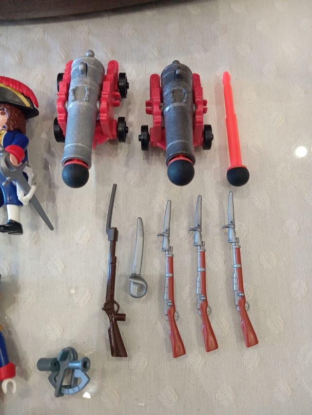 Lote Playmobil fragata inglesa y batallón 
