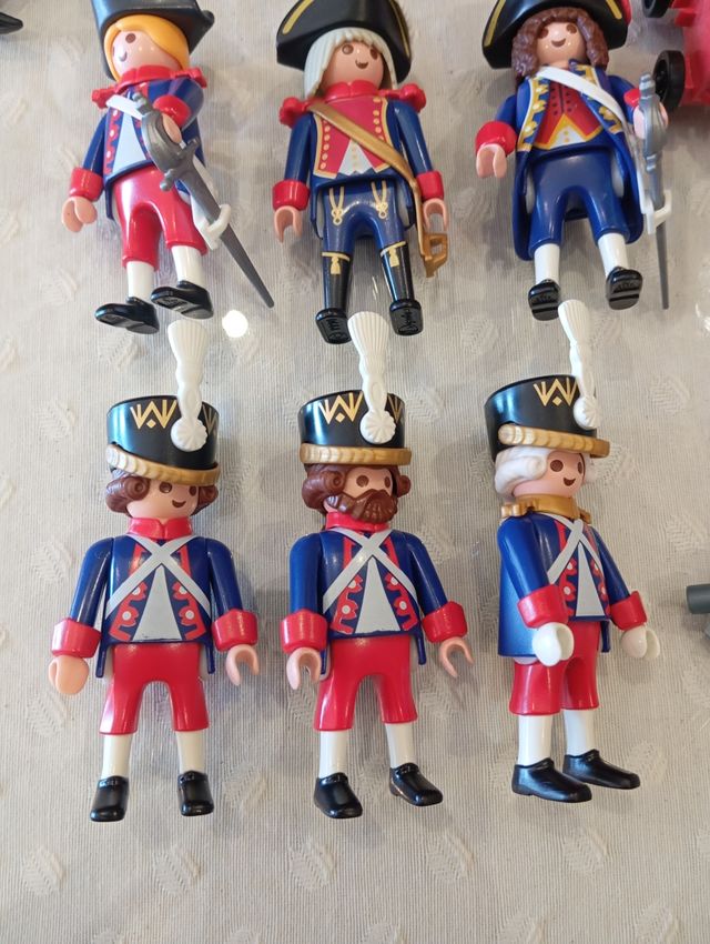 Lote Playmobil fragata inglesa y batallón 