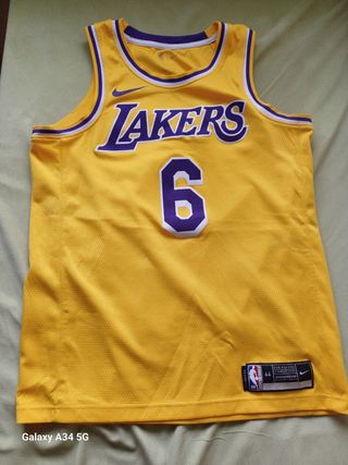 Camiseta Lakers Nike Amarilla Talla L