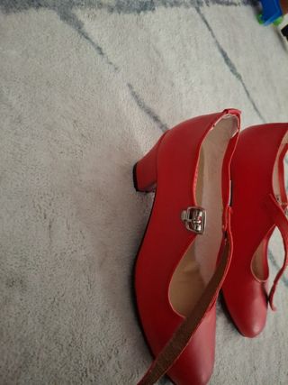 Zapatos Flamenco niña Rojo -talla 32
