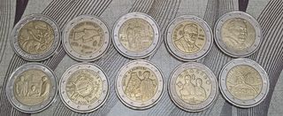 10 Monete 2€ Italia commemorative