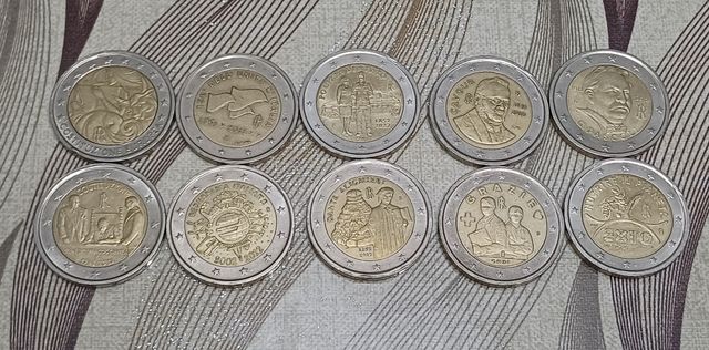 10 Monete 2€ Italia commemorative