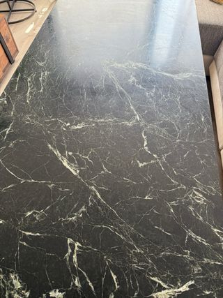 Mesa centro mármol-madera noble