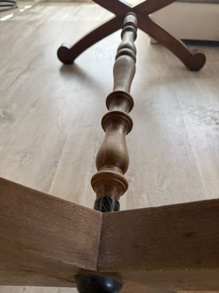 Mesa centro mármol-madera noble