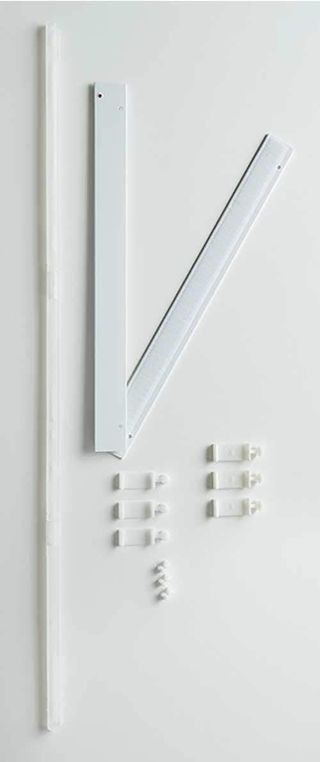 Tende opache in velluto bianco Milano 245x60