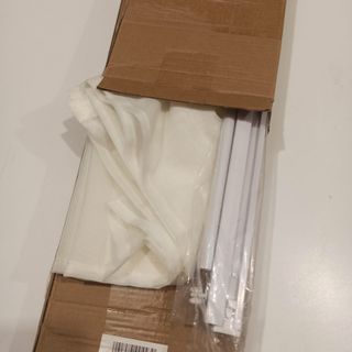 Tende opache in velluto bianco Milano 245x60