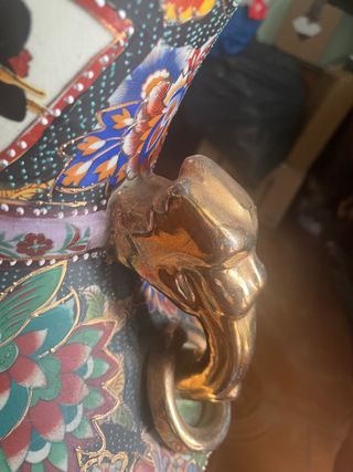 Gran Jarrón Chino Vintage Decorativo