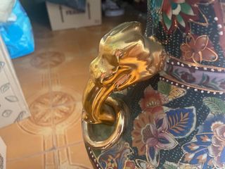 Gran Jarrón Chino Vintage Decorativo