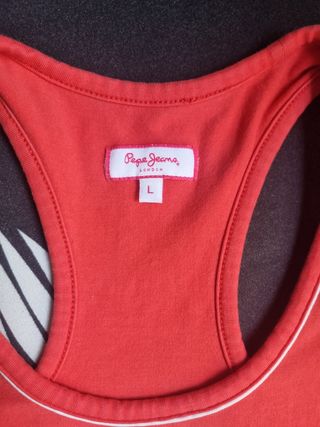 Camiseta tirantes Pepe Jeans roja - Talla L