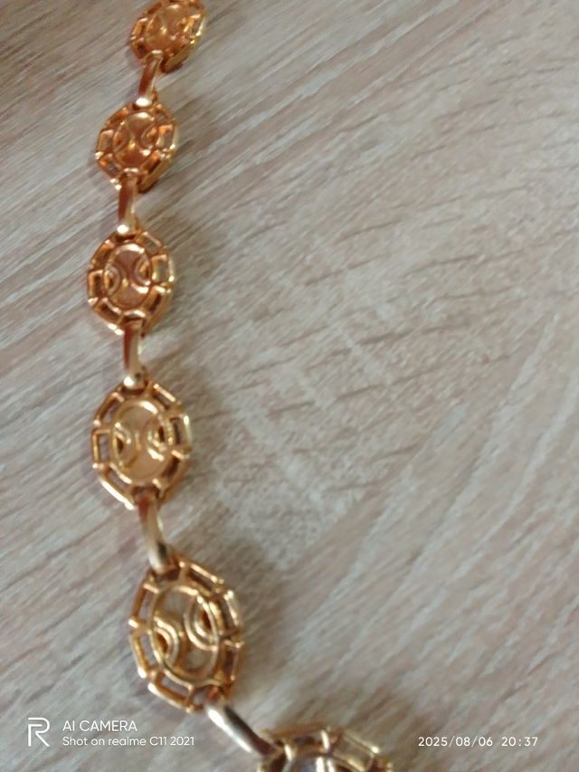 Cinturón dorado mujer - bisutería