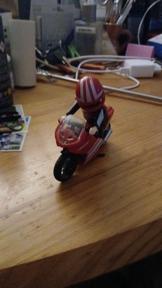 Moto Playmobil roja