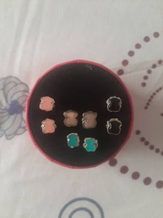 Pendientes TOUS - 4 pares de plata