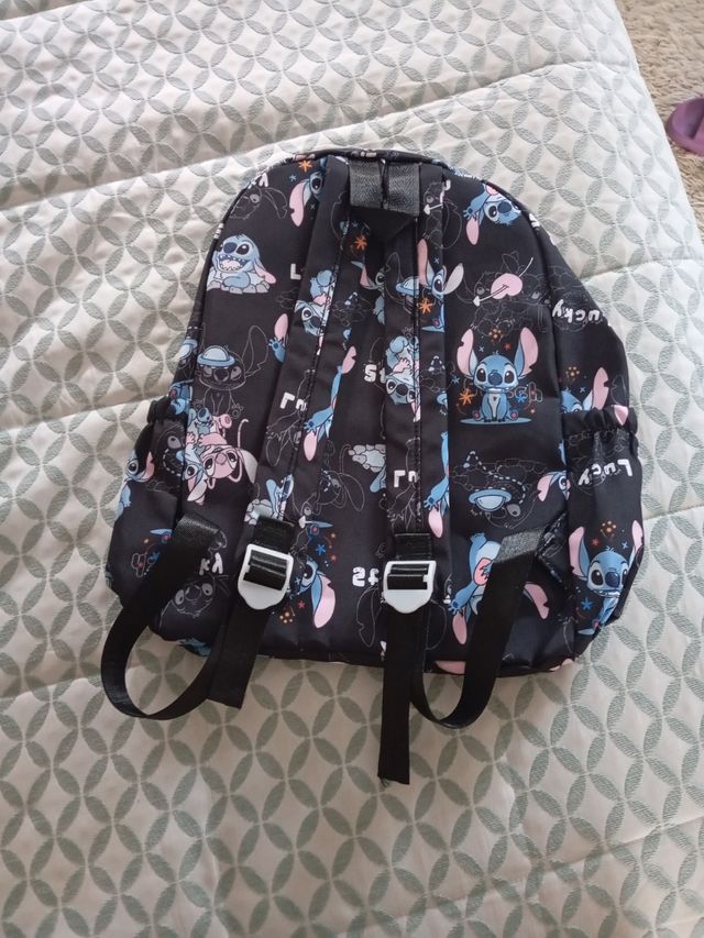 Mochila Stitch - Azul y Negra