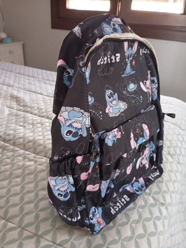 Mochila Stitch - Azul y Negra