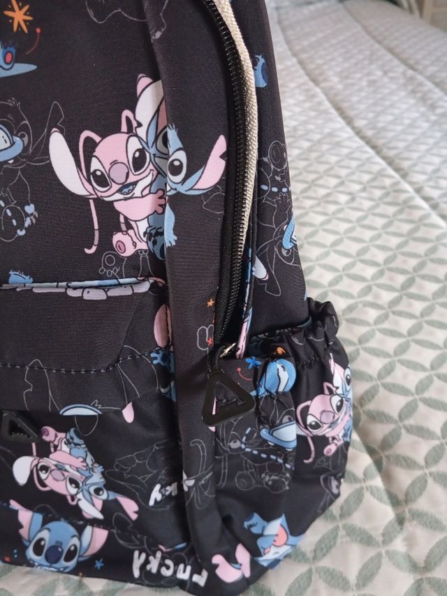 Mochila Stitch - Azul y Negra