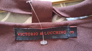 Vestido artístico y túnica (Victorio & Lucchino)