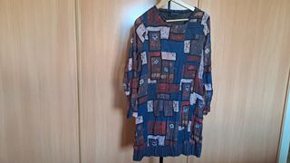 Vestido artístico y túnica (Victorio & Lucchino)