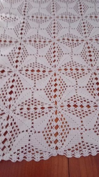 Centrotavola uncinetto cotone bianco