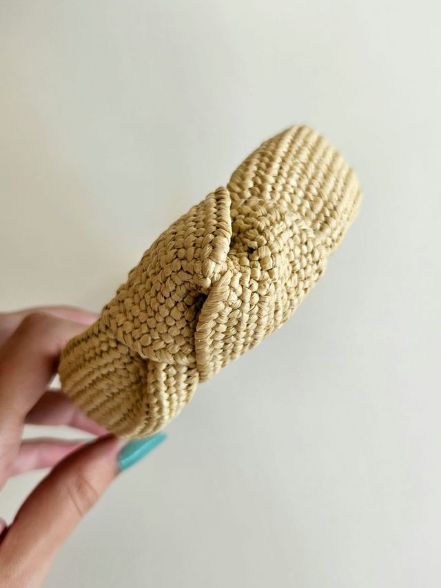 Diadema rafia beige - Nudo