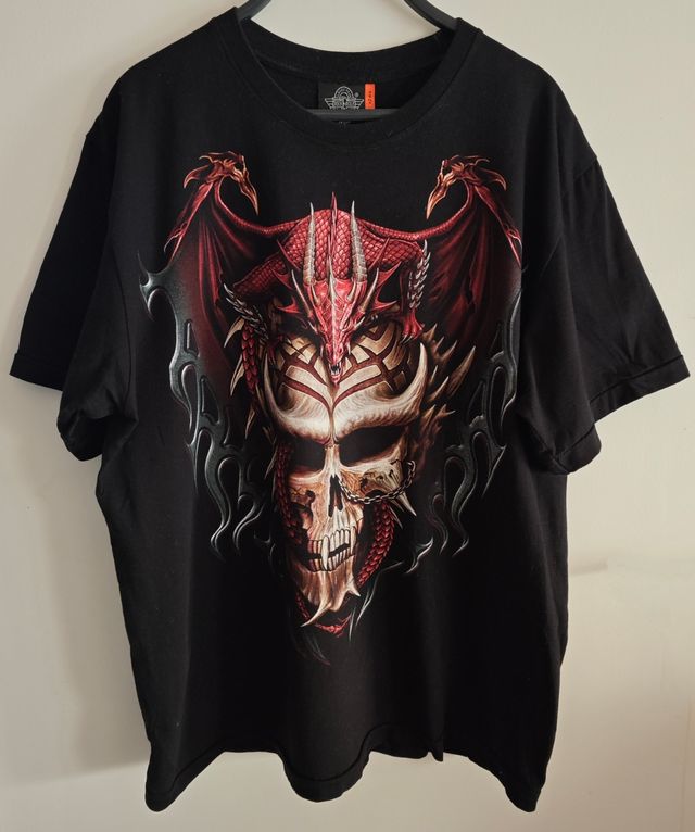 Camiseta dragón calavera L