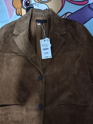 Chaqueta ante marrón XL