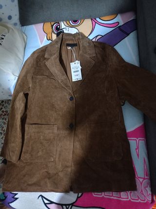 Chaqueta ante marrón XL