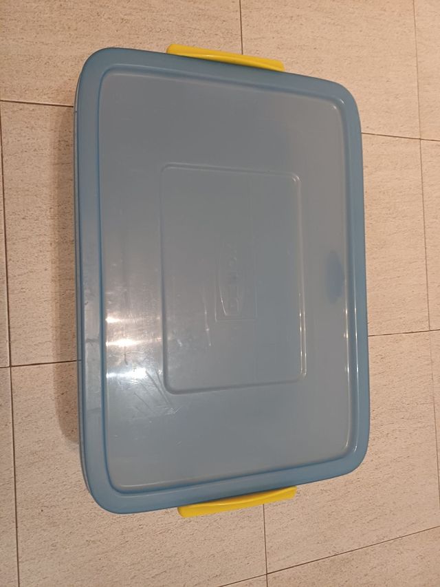 Caja Denox azul c/tapa