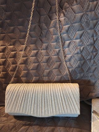 Bolso fiesta plateado