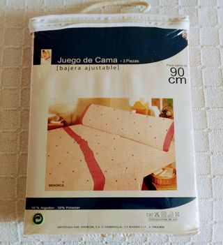 Juego sábanas 90cm 