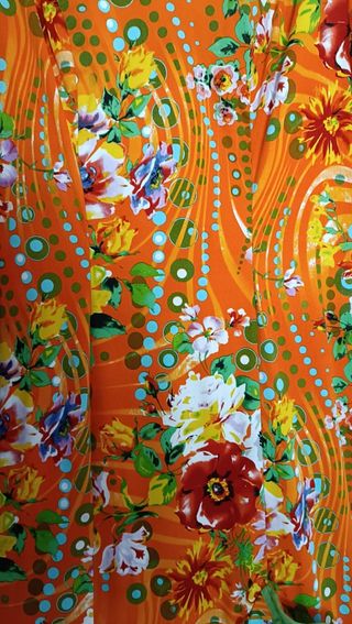 Traje gitana: Naranja floral