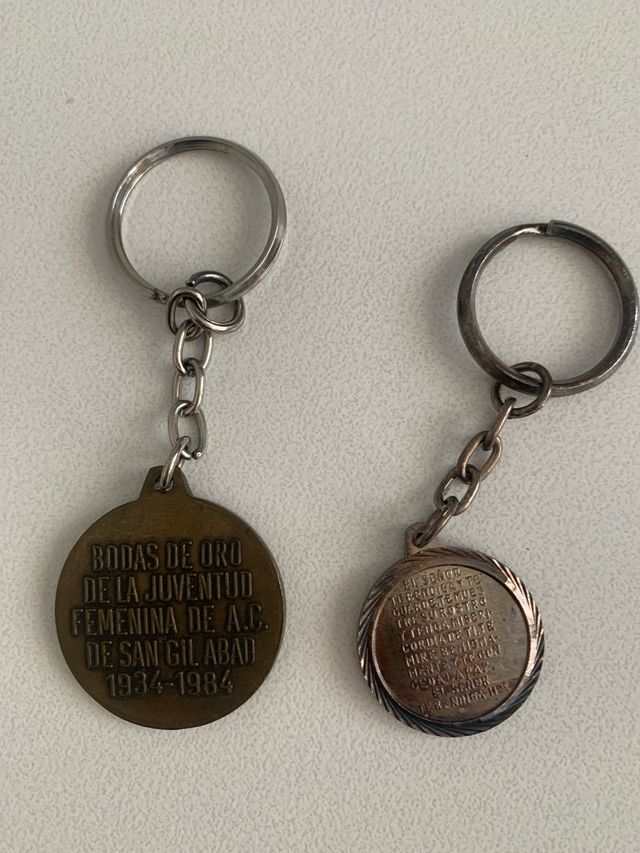 9 llaveros vintage colección