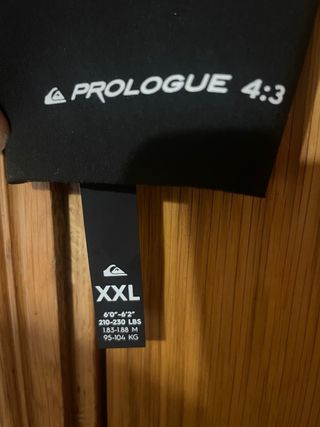 Neopreno Quiksilver XXL - Nuevo