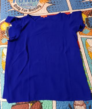 Blusa azul Precchio - Talla 50
