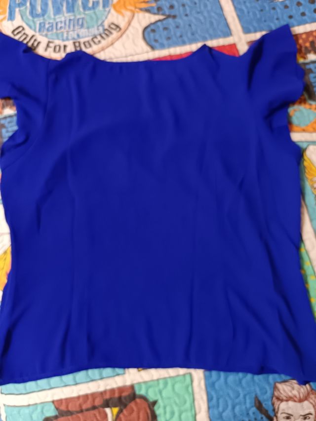 Blusa azul Precchio - Talla 50
