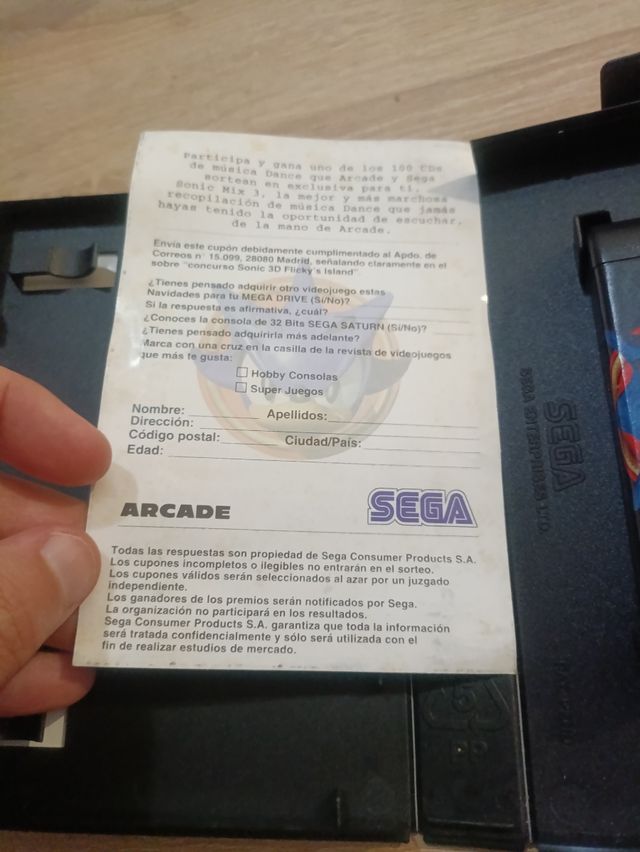 Sega Sonic 3D - Megadrive