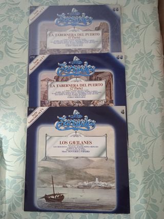 3 LPs Zarzuela: Tabernera Puerto & Gavilanes