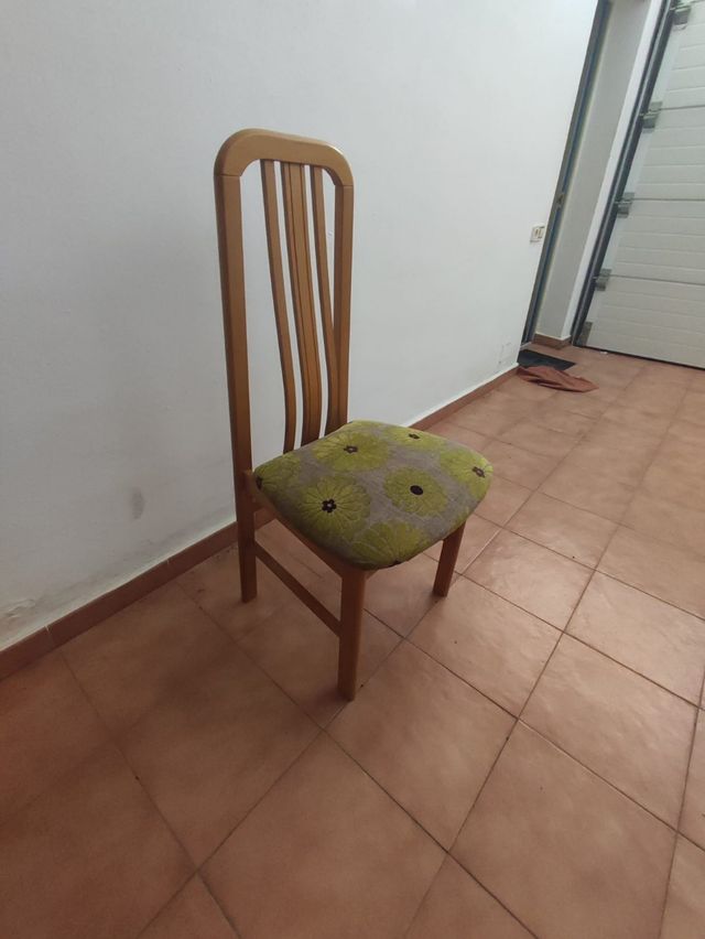 Silla comedor madera - verde