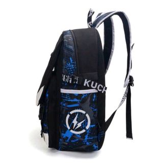 Mochila negra y azul - ¡Impecable!Con neón!Brilla✨