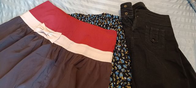 Falda negra mujer talla M