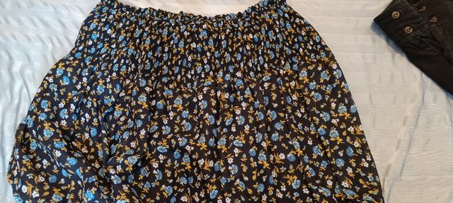 Falda negra mujer talla M