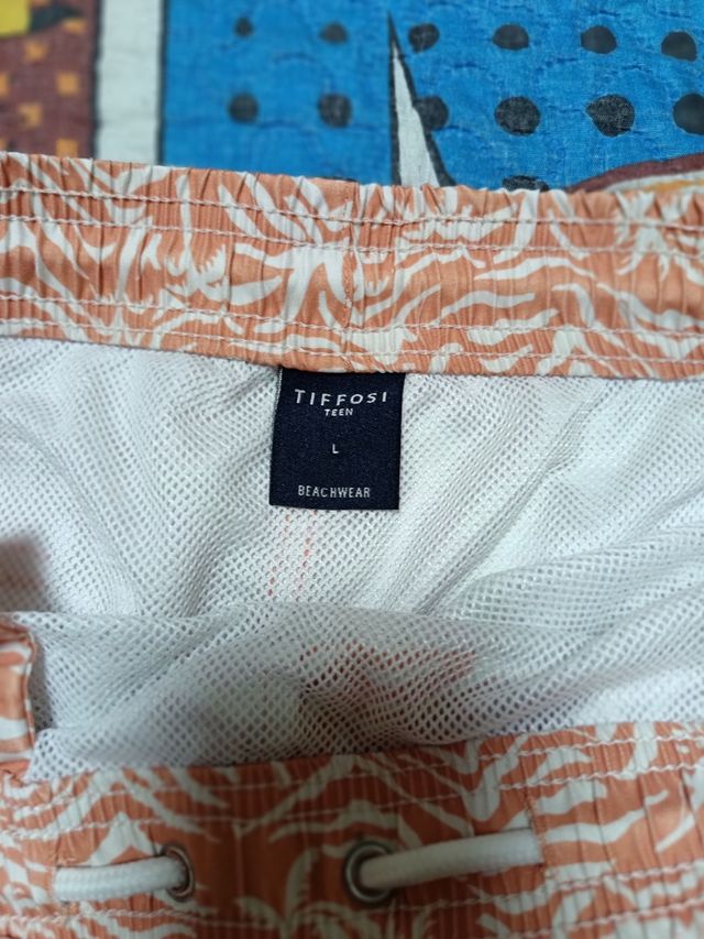 Bañador Tiffosi - beige y blanco