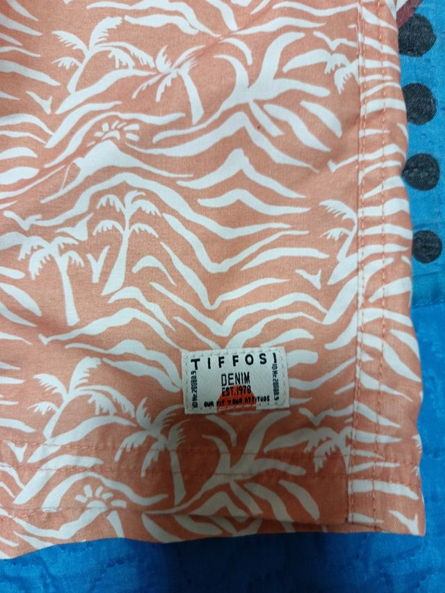 Bañador Tiffosi - beige y blanco